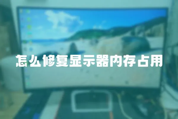 怎么修復顯示器內存占用