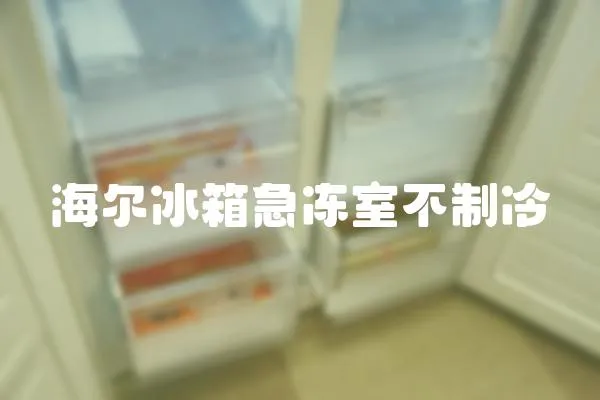 海爾冰箱急凍室不制冷