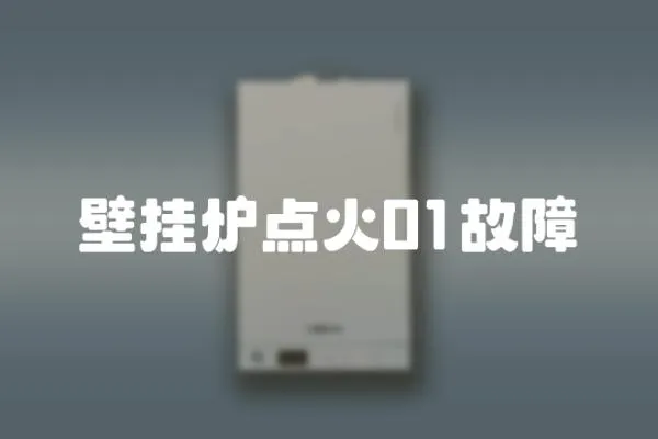 壁掛爐點火01故障