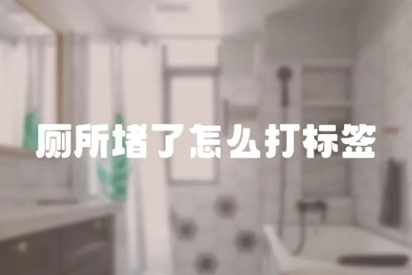 廁所堵了怎么打標(biāo)簽