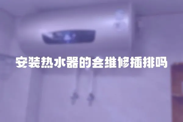 安裝熱水器的會維修插排嗎