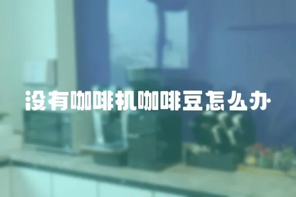 沒有咖啡機咖啡豆怎么辦