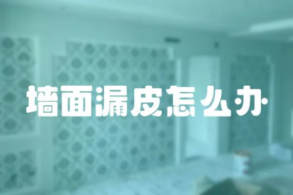 墻面漏皮怎么辦