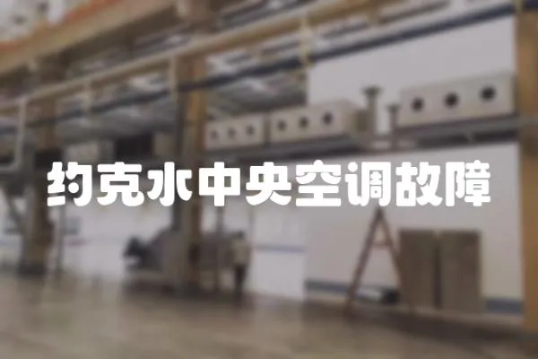 約克水中央空調故障