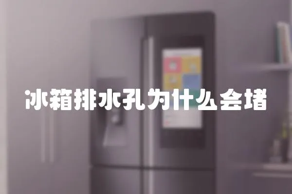 冰箱排水孔為什么會堵