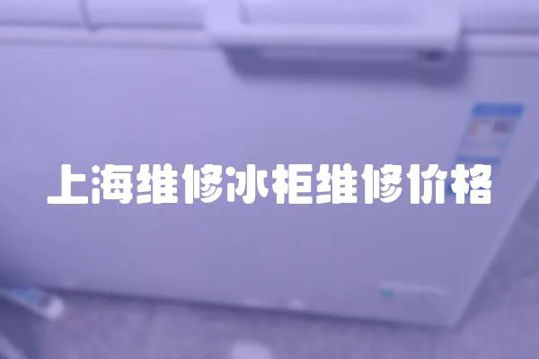 上海維修冰柜維修價格