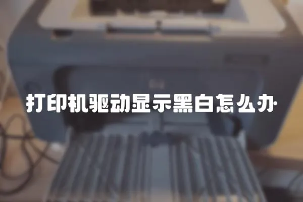 打印機(jī)驅(qū)動(dòng)顯示黑白怎么辦
