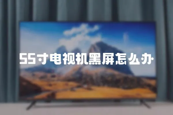 55寸電視機黑屏怎么辦
