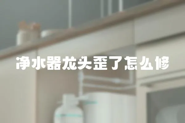 凈水器龍頭歪了怎么修