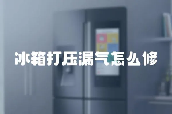 冰箱打壓漏氣怎么修