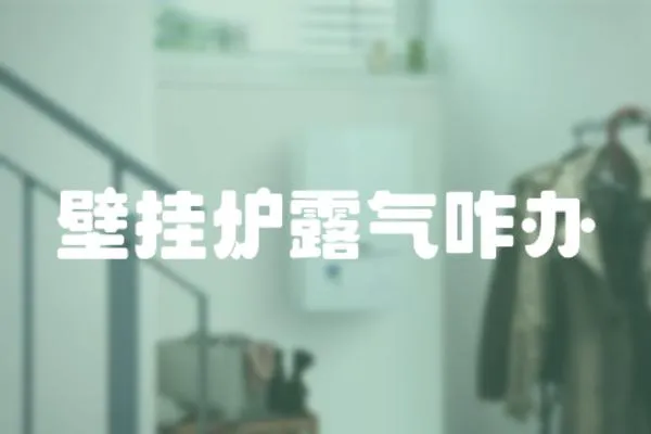 壁掛爐露氣咋辦