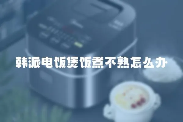 韓派電飯煲飯煮不熟怎么辦