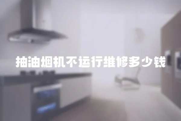 抽油煙機不運行維修多少錢