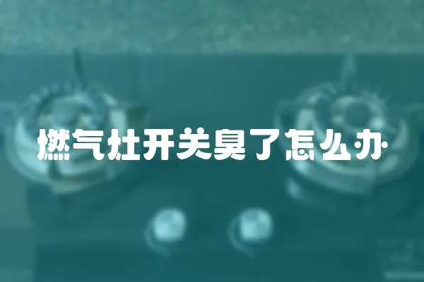 燃氣灶開關臭了怎么辦