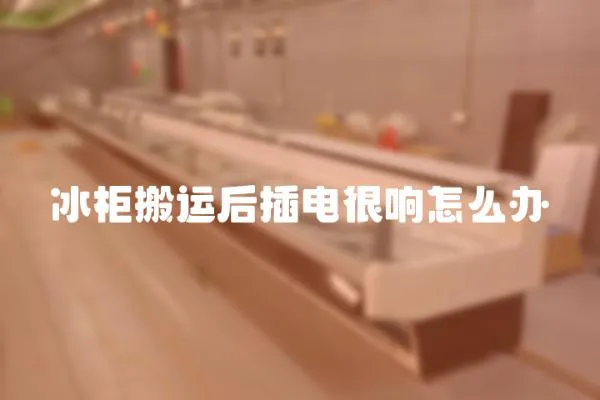 冰柜搬運后插電很響怎么辦