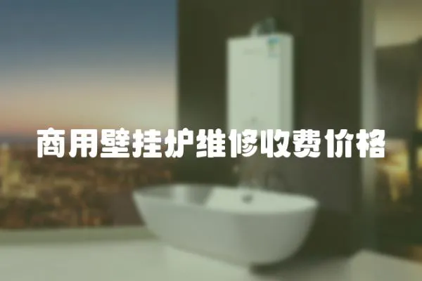 商用壁掛爐維修收費價格