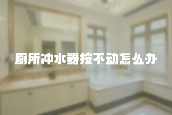 廁所沖水器按不動怎么辦