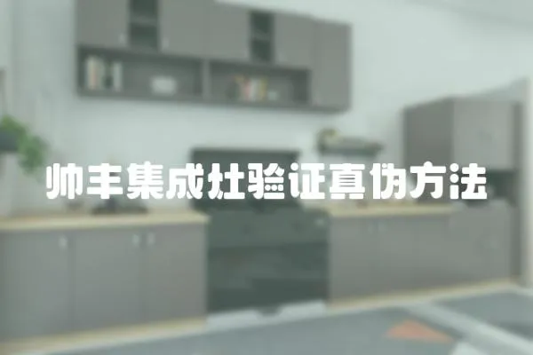 帥豐集成灶驗(yàn)證真?zhèn)畏椒?></a></div>
                    <div   id=