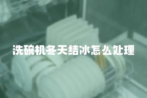 洗碗機冬天結冰怎么處理