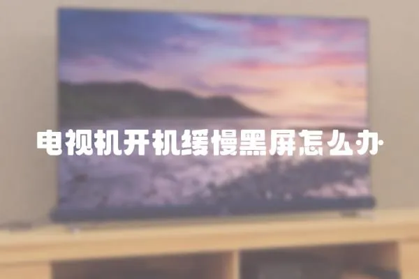 電視機開機緩慢黑屏怎么辦