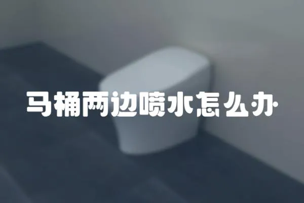 馬桶兩邊噴水怎么辦