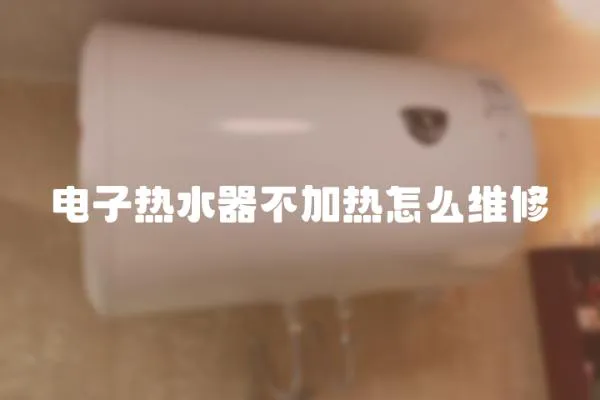 電子熱水器不加熱怎么維修