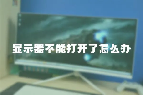 顯示器不能打開了怎么辦