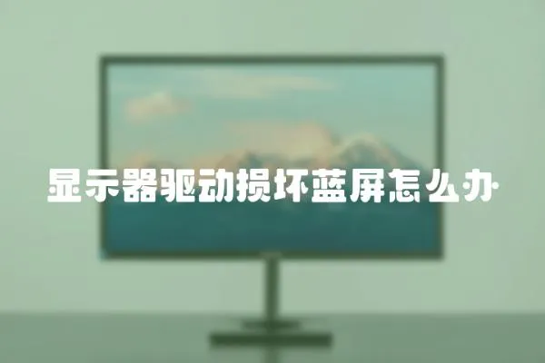 顯示器驅動損壞藍屏怎么辦