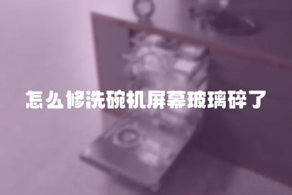 怎么修洗碗機屏幕玻璃碎了