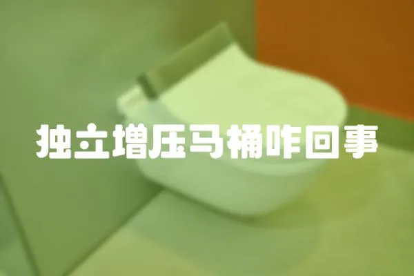 獨立增壓馬桶咋回事