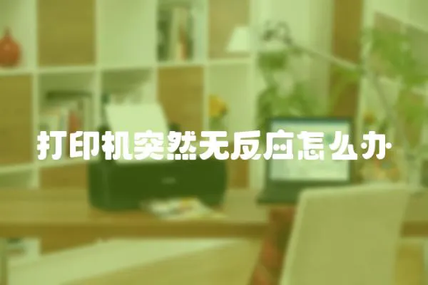 打印機突然無反應怎么辦