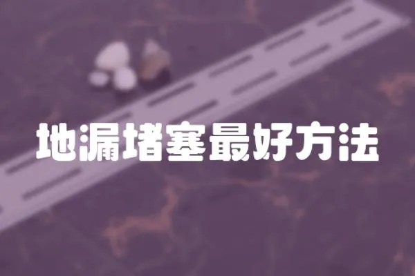 地漏堵塞最好方法