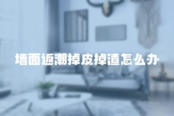 墻面返潮掉皮掉渣怎么辦