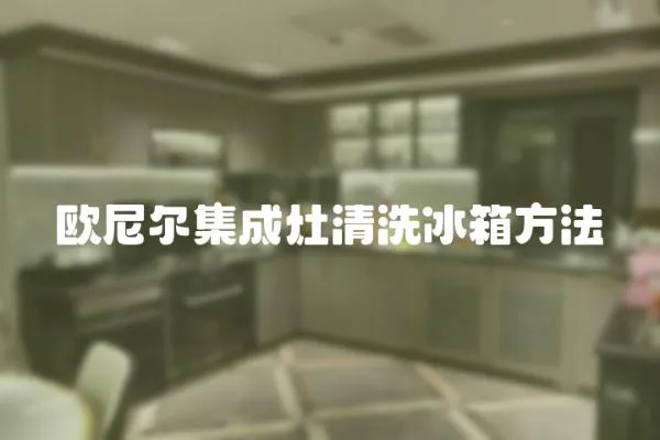 歐尼爾集成灶清洗冰箱方法
