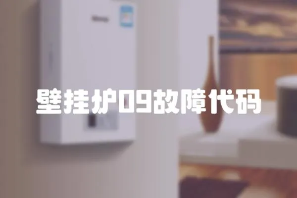 壁掛爐09故障代碼