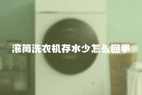 滾筒洗衣機存水少怎么回事