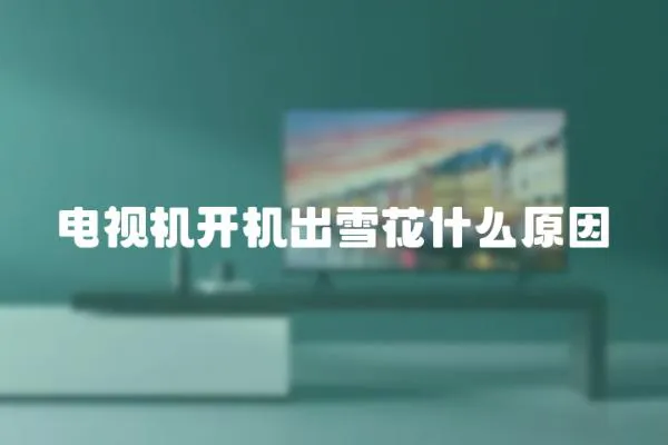 電視機開機出雪花什么原因