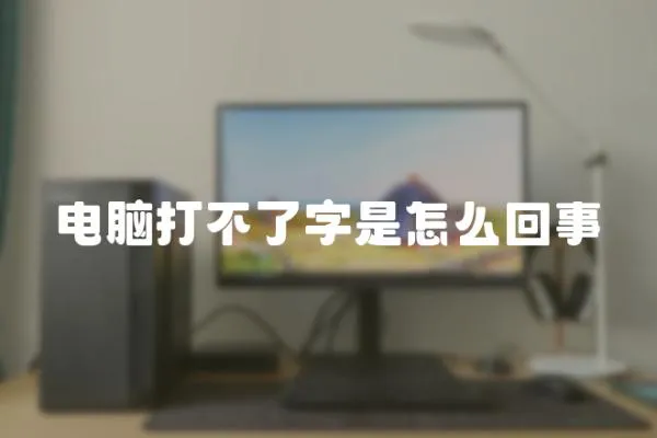 電腦打不了字是怎么回事
