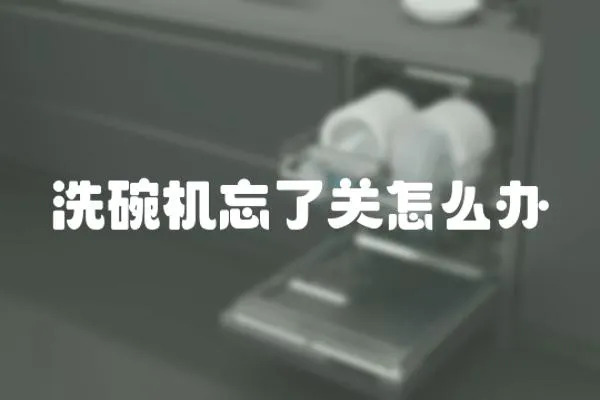 洗碗機忘了關怎么辦