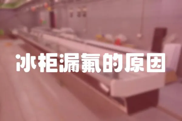 冰柜漏氟的原因