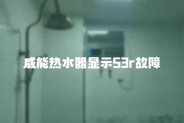 威能熱水器顯示53r故障