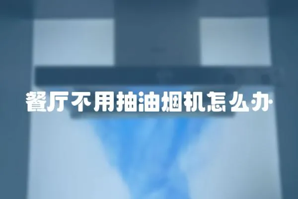 餐廳不用抽油煙機(jī)怎么辦