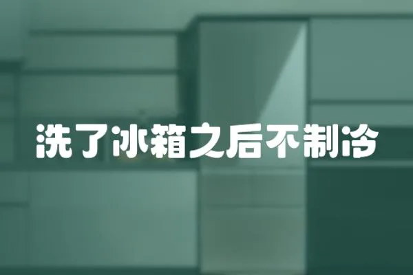 洗了冰箱之后不制冷
