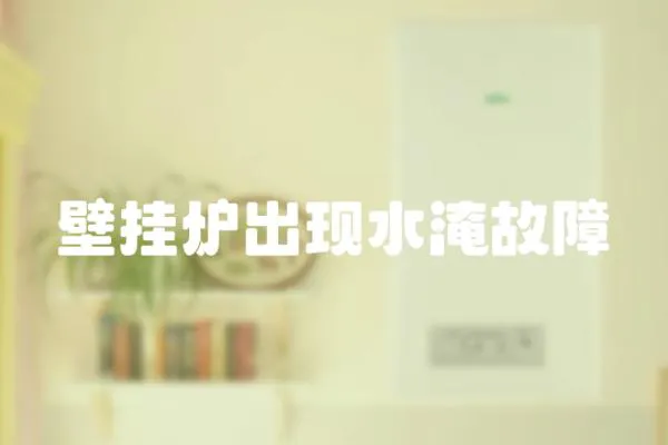 壁掛爐出現水淹故障