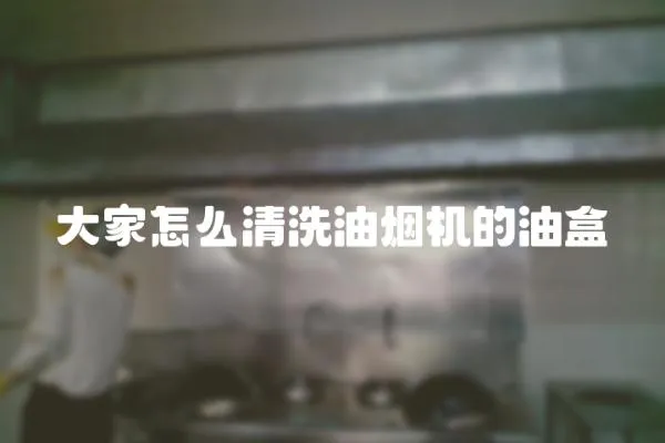 大家怎么清洗油煙機(jī)的油盒