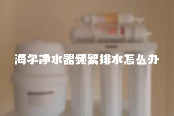 海爾凈水器頻繁排水怎么辦