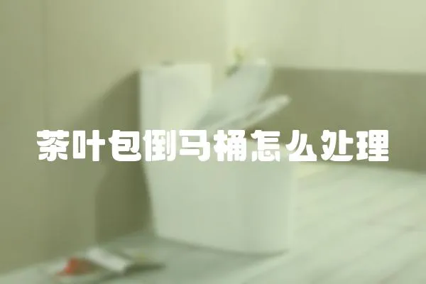 茶葉包倒馬桶怎么處理