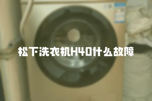 松下洗衣機(jī)H40什么故障