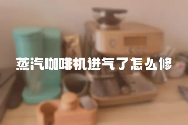 蒸汽咖啡機(jī)進(jìn)氣了怎么修