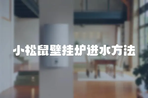 小松鼠壁掛爐進水方法